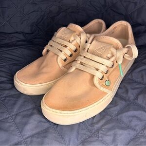 Satorisan Heisei Suede Sneakers Coral w/ Teal Accents | Women’s 7.5–8 | Rare